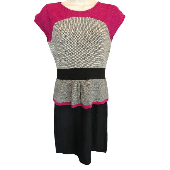 Anthropologie Sparrow Serena Peplum Wool Cashmere Blend Sweater Dress angora XS - Picture 2 of 9